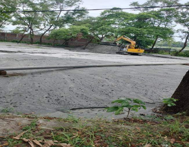 Sand filling & levelling