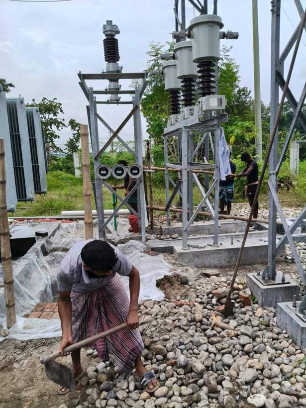 Equipment installation in progress